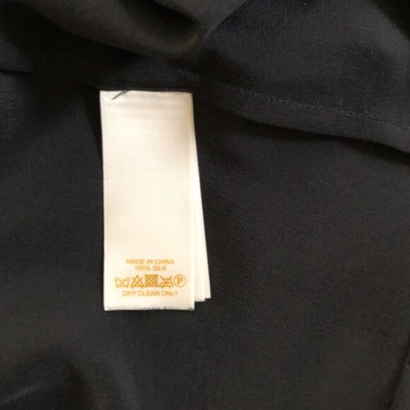 Kate Spade Silk Blouse • Peter Pan Collar • White Trim • Size 2 - Picture 5 of 5